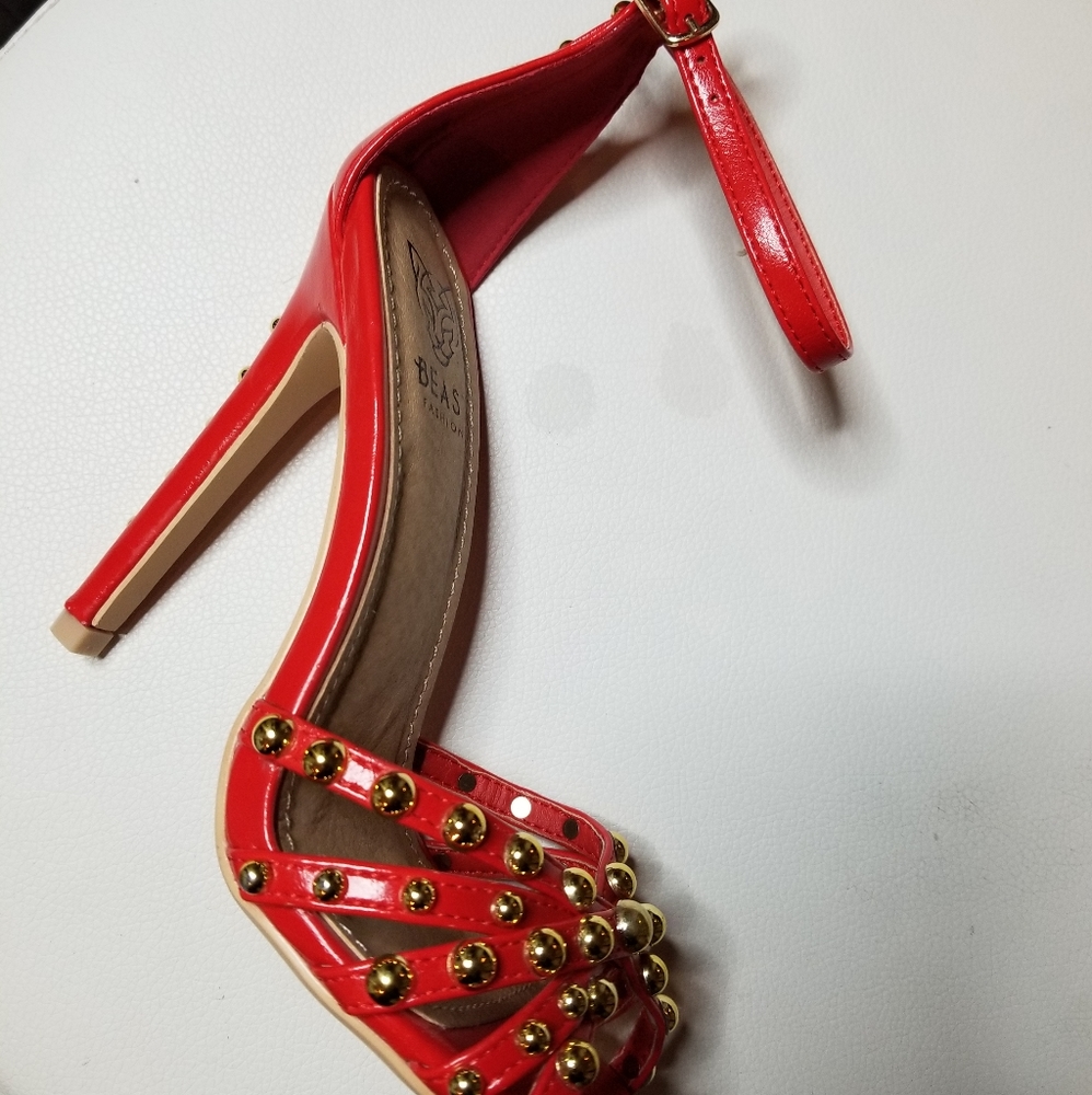 Red Stud High Heels